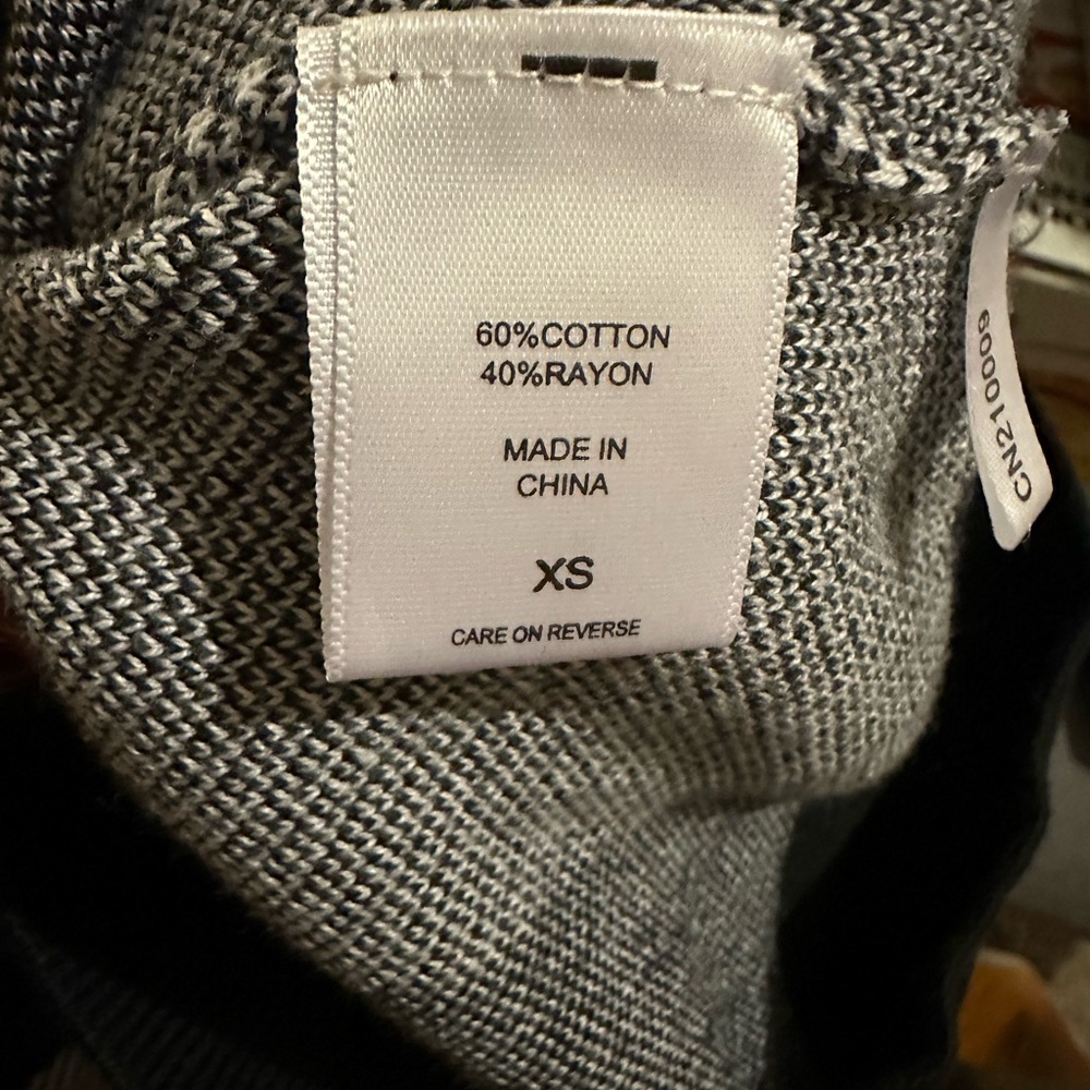 New York & Company Black and White Turtleneck Sweater - Picture 4 of 5